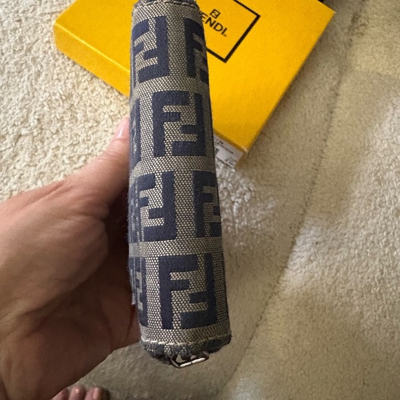 Fendi Blue and Tan Wallet - Picture 11 of 12